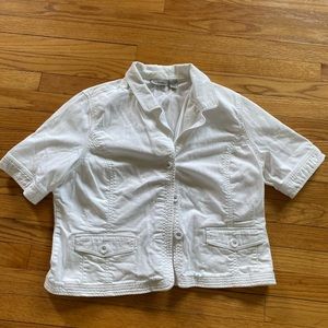 Chicos White Jean Jacket